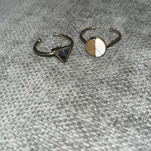 Adjustable gold rings